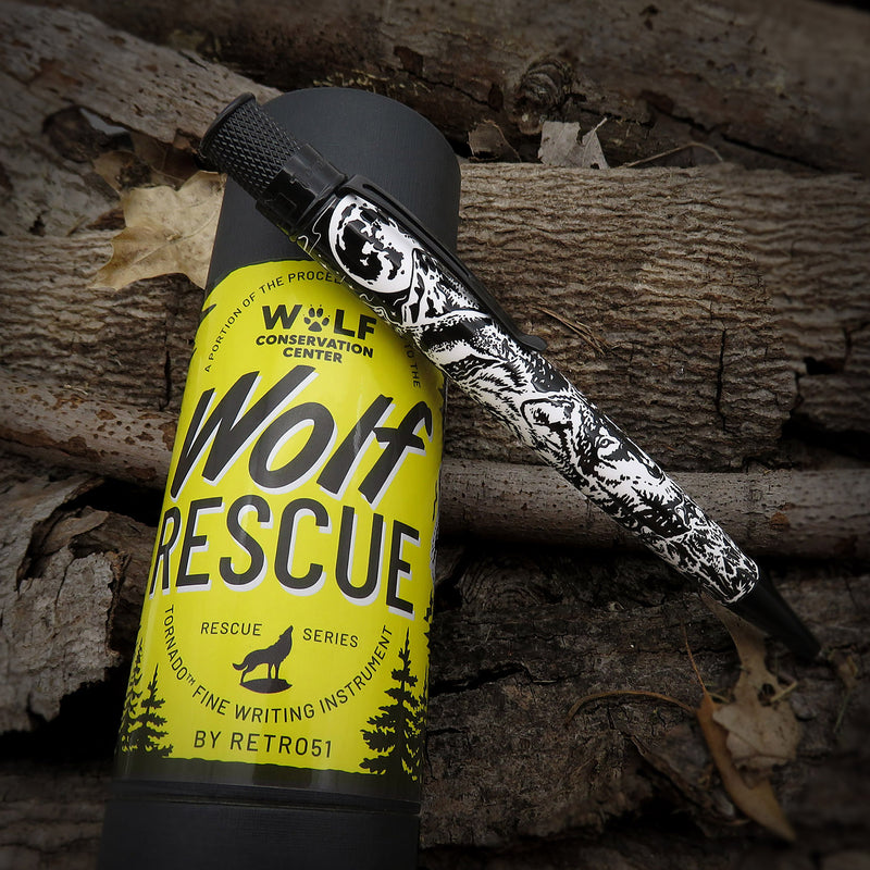 Retro 51 Tornado Rollerball Pen - Wolf Rescue