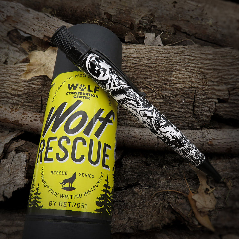 Retro 51 Tornado Rollerball Pen - Wolf Rescue