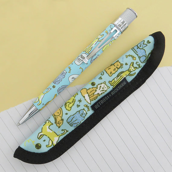 Retro 51 x Rickshaw Bagworks 1 Pen Sleeve - Cat Rescue VI