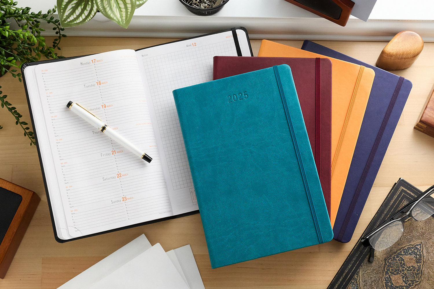 Rhodia 2025 Weekly Planner Peacock The Goulet Pen Company