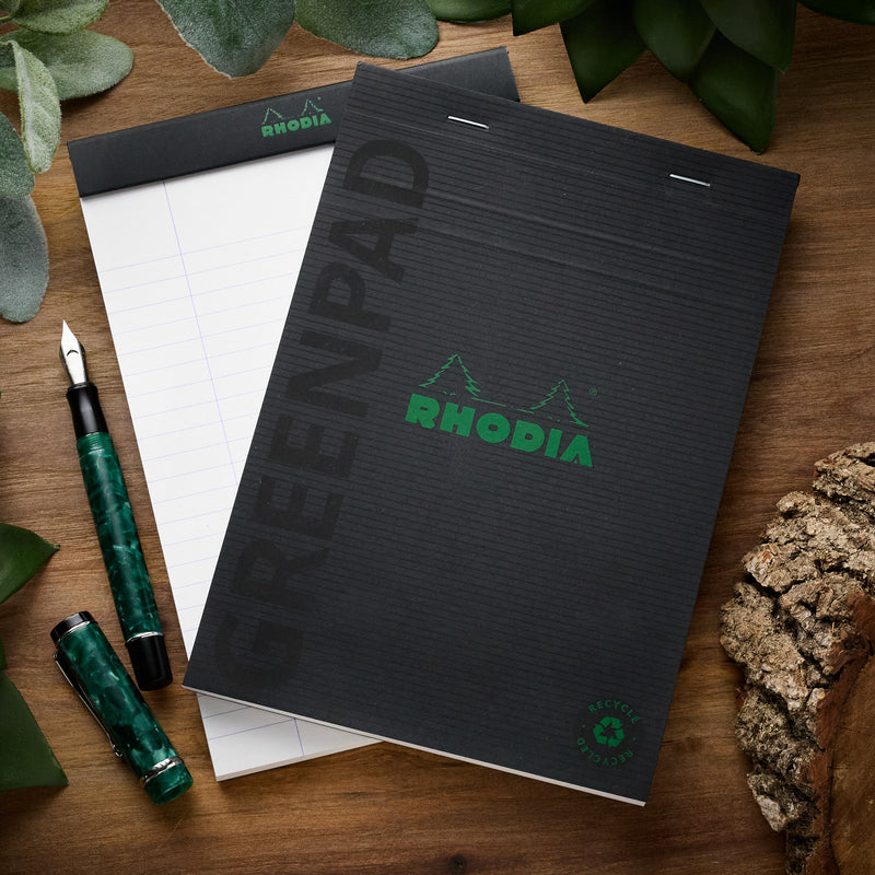 Rhodia No. 16 A5 Greenpad - Black, Lined