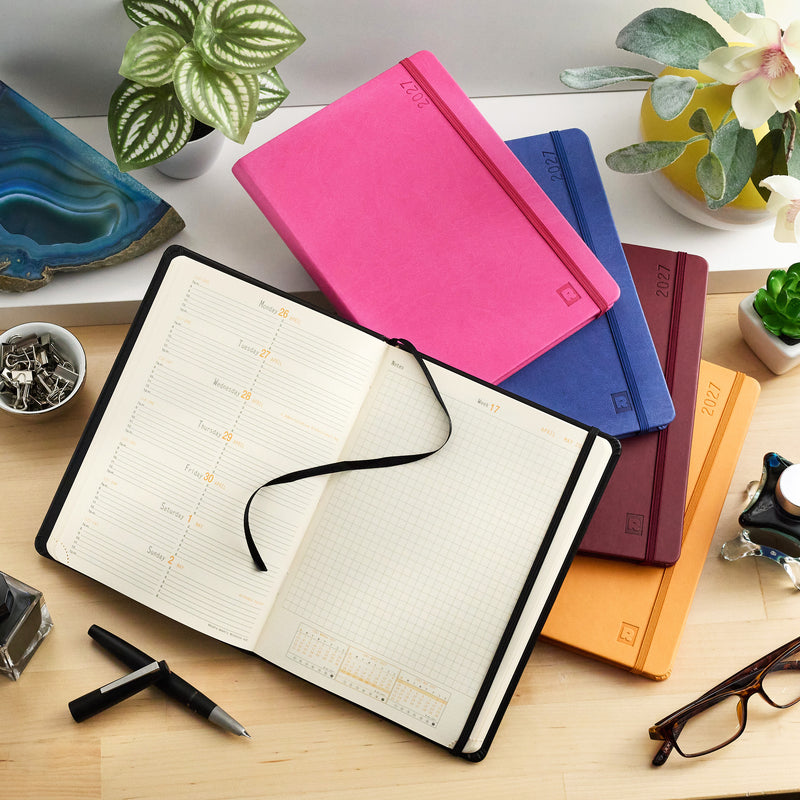 Rhodia 2027 Weekly Planner - Burgundy