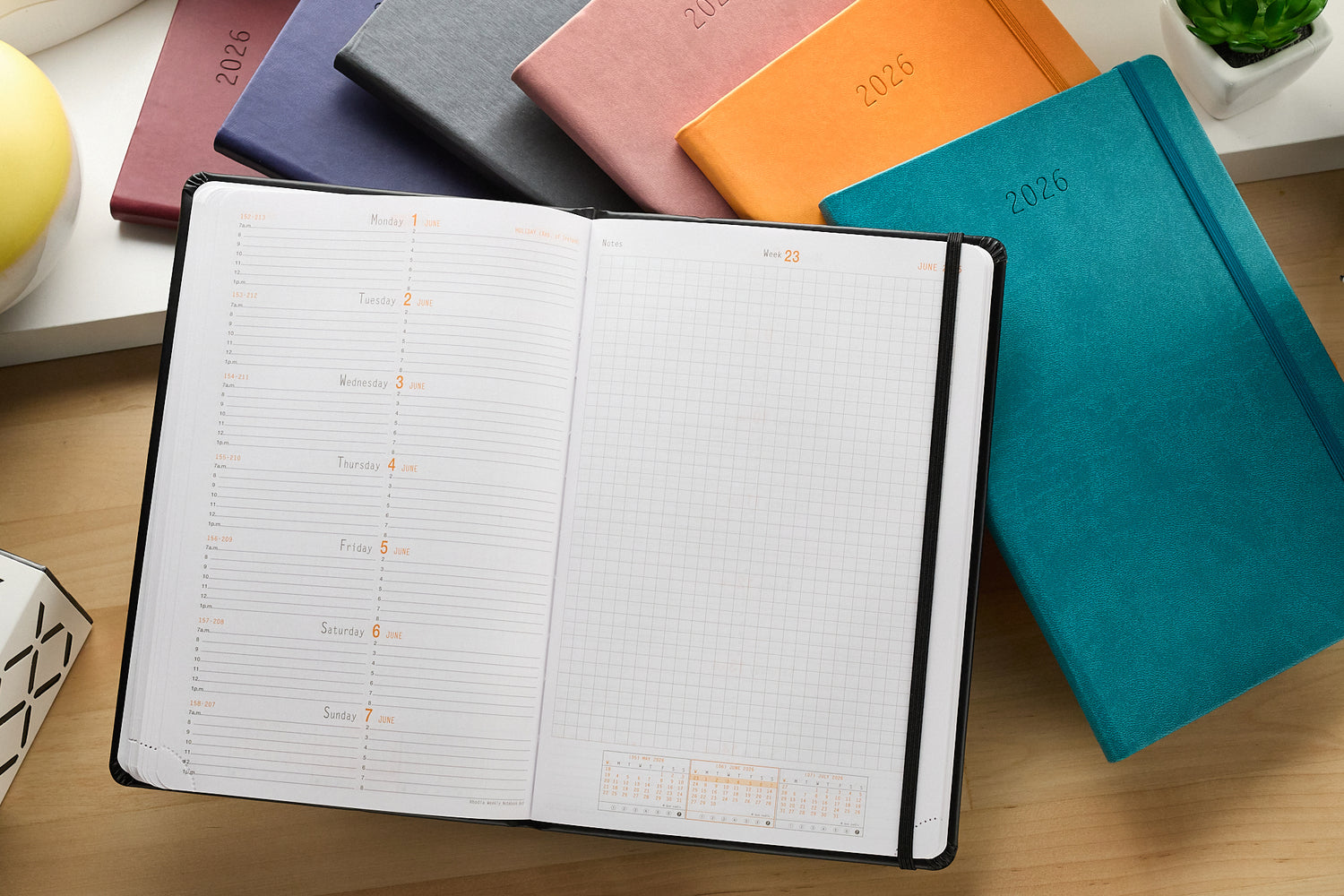 Ardium 2025 Simple Medium Dated Rhodia Webplanner 2025 A6 Hard Cover ...