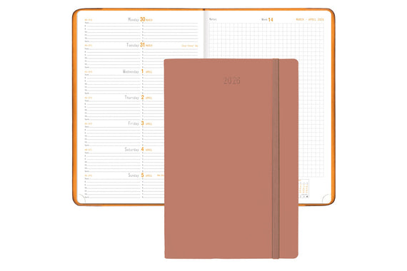 Rhodia 2026 Weekly Planner - Rosewood