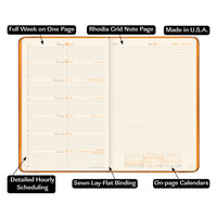 Rhodia 2027 Weekly Planner - Black