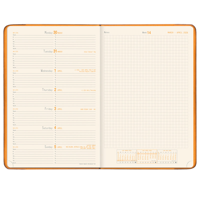 Rhodia 2027 Weekly Planner - Black