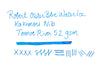 Robert Oster Blue Water Ice - Ink Sample