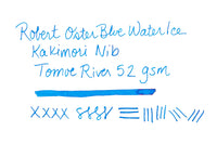 Robert Oster Blue Water Ice - Ink Sample