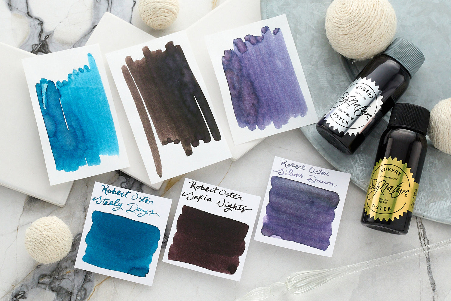 Sepia Ink Color Robert Oster Sepia Nights - 50ml Bottled Fountain Pen Ink - The Goulet ...