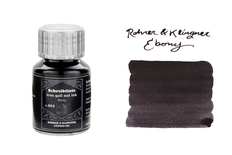 Rohrer & Klingner Ebony (iron gall) - 50ml Bottled Ink (2023 SE)