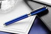 S.T. Dupont Line D Large Fountain Pen - Firehead Guilloche Ocean Blue