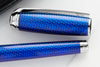 S.T. Dupont Line D Large Fountain Pen - Firehead Guilloche Ocean Blue