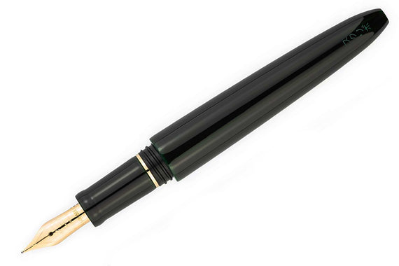 SCRIBO PIUMA Fountain Pen - Hane Kuro - Tamenuri Yellow Gold (Limited Edition)