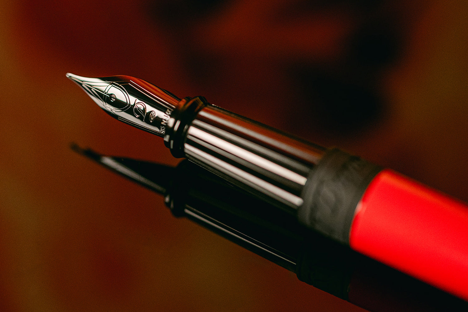 Large Ink Pen S.T. Dupont Line D Large Fountain Pen - La Flamme - The Goulet Pen Company