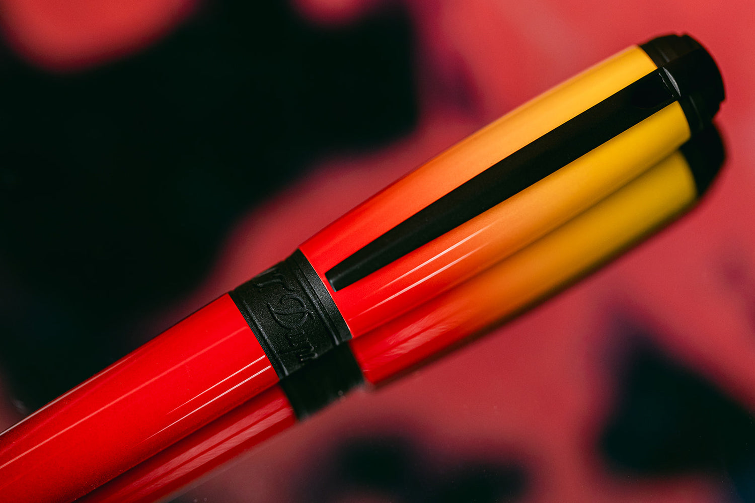 Large Ink Pen S.T. Dupont Line D Large Fountain Pen - La Flamme - The Goulet Pen Company