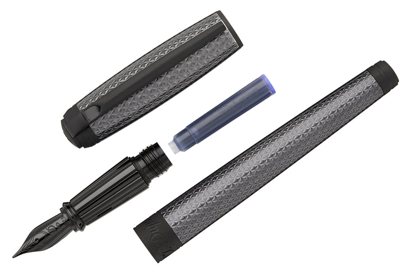 Graphite Pen Code S.T. Dupont Line D Large Fountain Pen - Firehead Guilloche Graphite ...