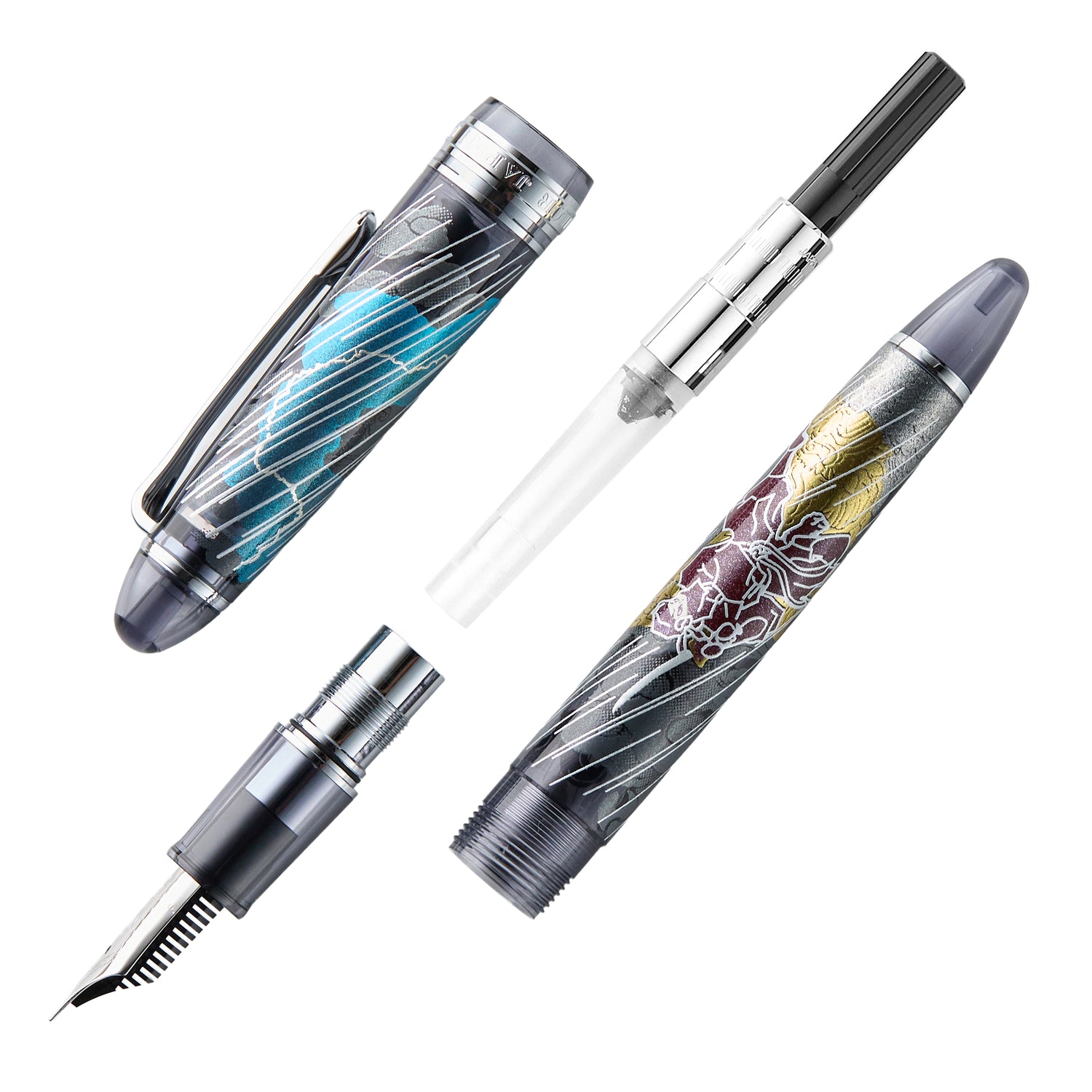Goulet Pens Best Pocket Fountain Pen Pilot Falcon Black Resin With
