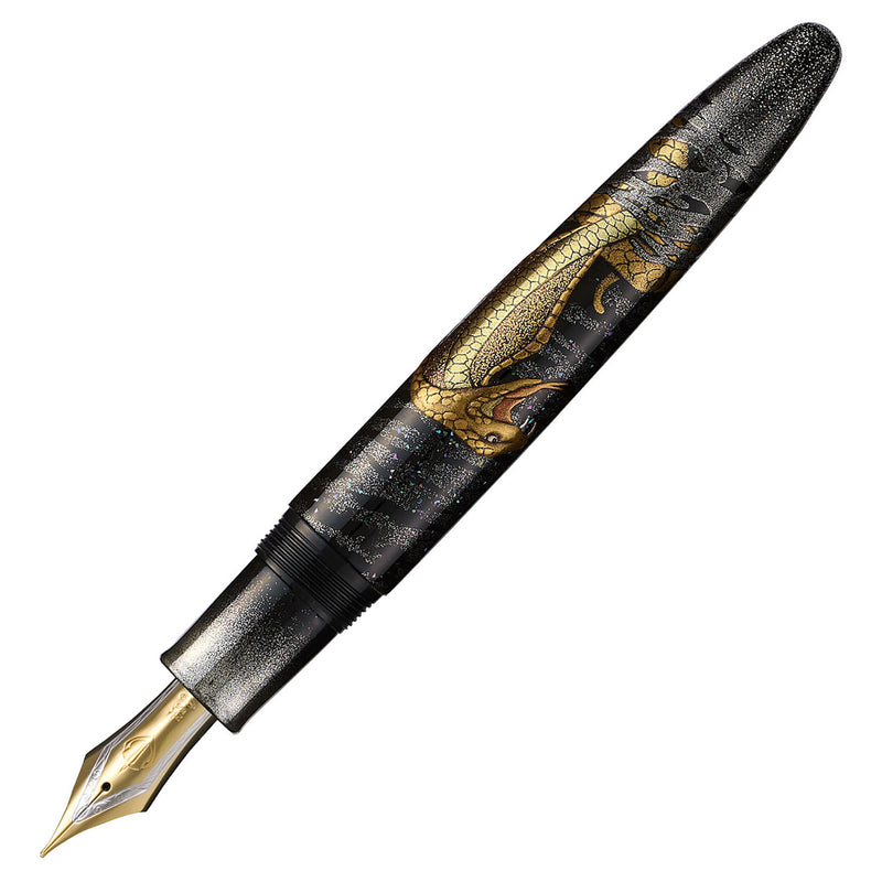 Sailor 1911 King of Pens Maki-e Fountain Pen - Cobra to Gekkou (Limited Edition)