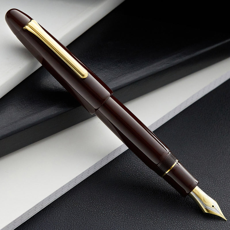 Sailor 1911 King of Pens Color Urushi Ebonite Fountain Pen - Maroon