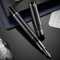 Sailor CYLINT Fountain Pen - Matte Black Stainless Steel