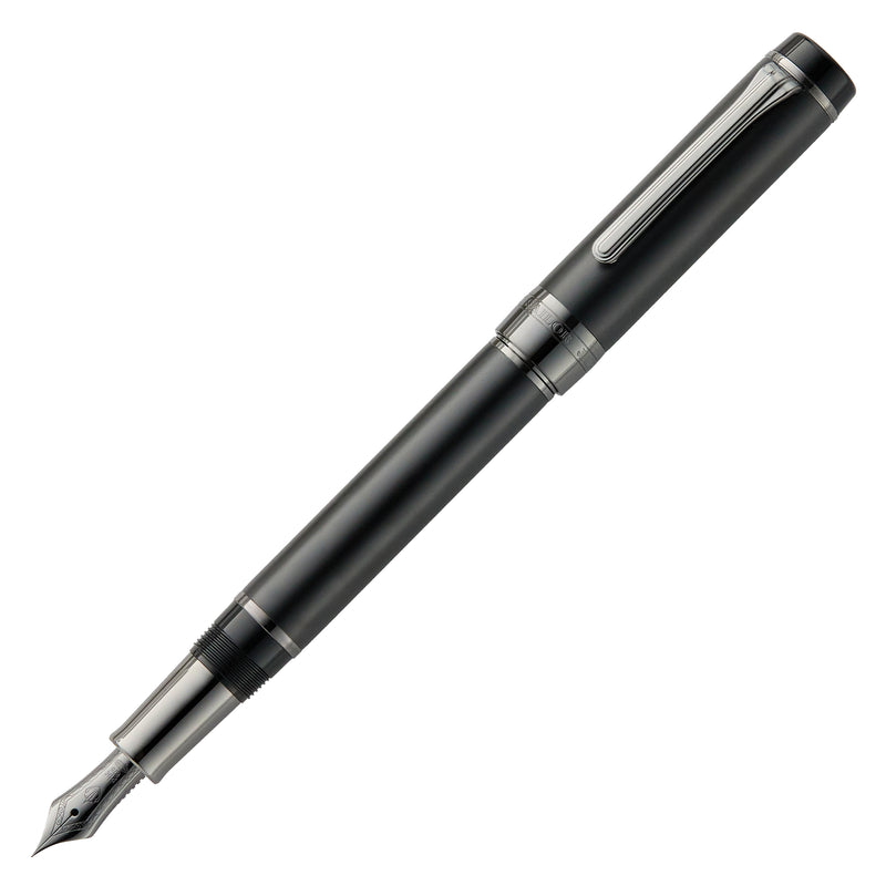 Sailor CYLINT Fountain Pen - Matte Black Stainless Steel