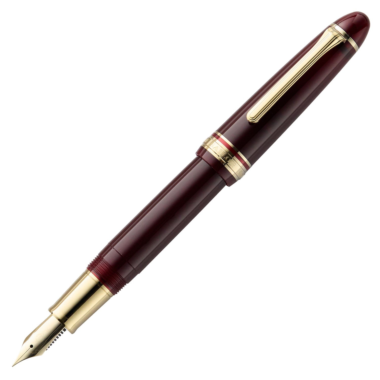 SAILOR セーラー 1911 万年筆 ボルドー 14k Sailor 1911 Casual L Stable Fountain Pen - Muted Red - The Goulet