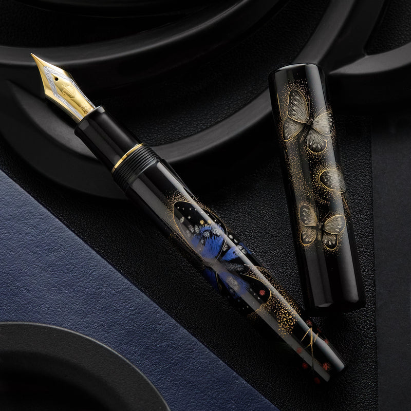 Sailor Chinkin Fountain Pen - Giant Purple Butterfly (Limited Edition)
