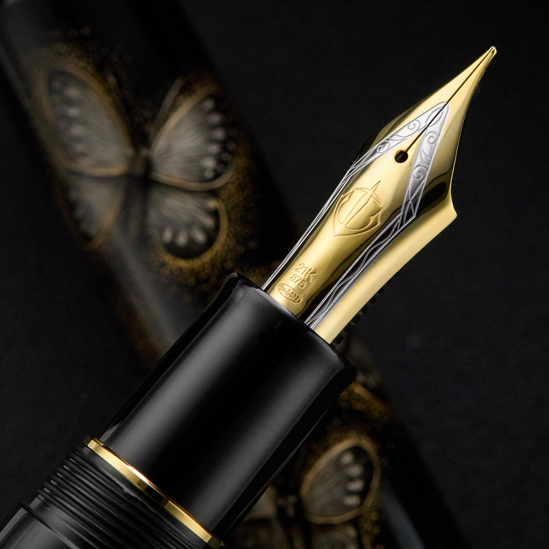 Sailor Chinkin Fountain Pen - Giant Purple Butterfly (Limited Edition)