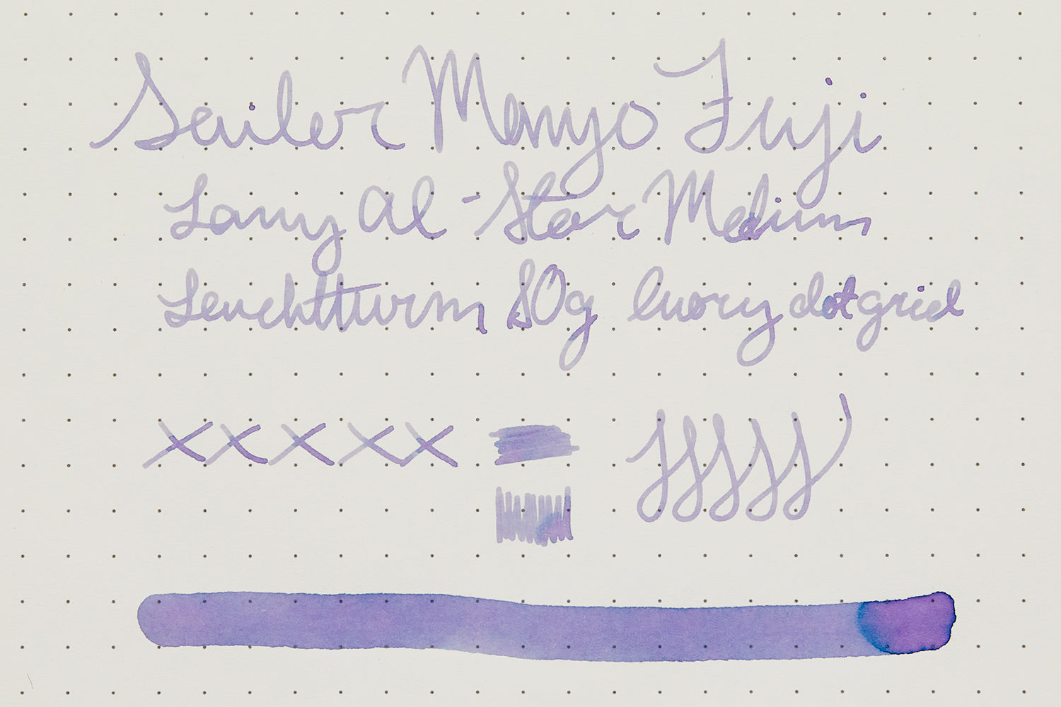 Fuji Ink Sailor Manyo Fuji - Ink Sample - The Goulet Pen Company