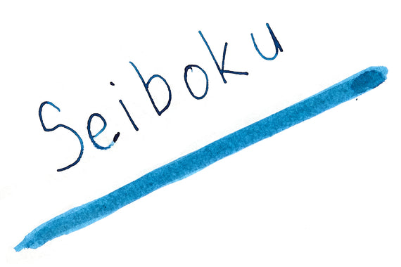 Sailor Seiboku Pigmented Blue Black fountain pen ink writing sample