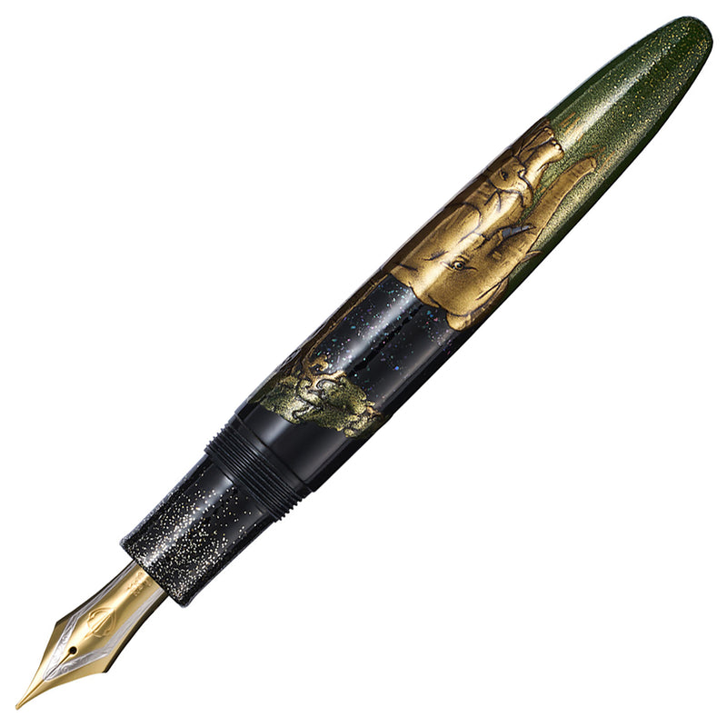 Sailor 1911 King of Pens Maki-e Fountain Pen - Zou to Gekkou (Limited Edition)