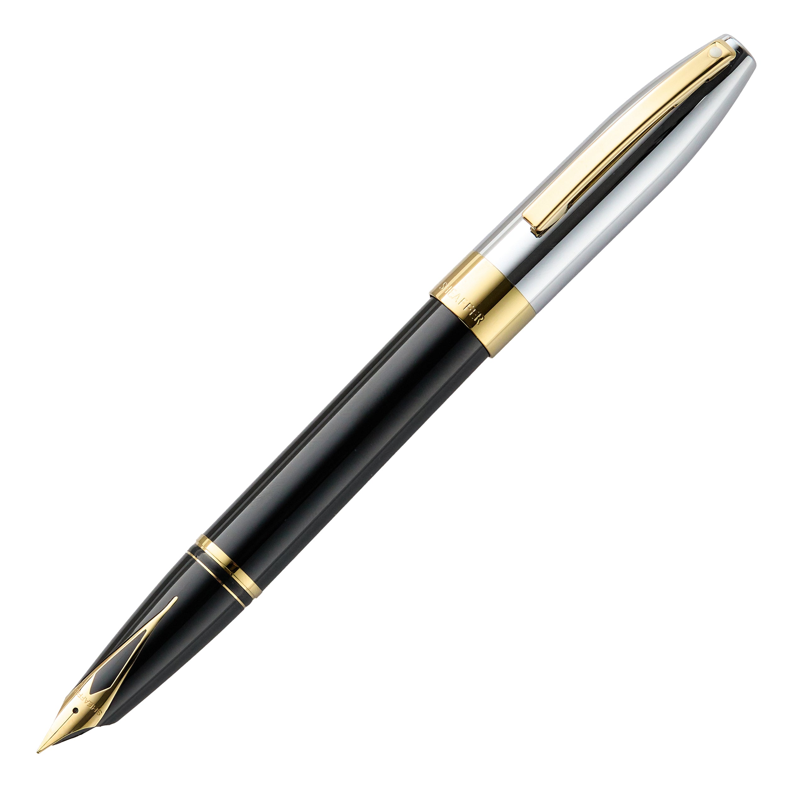Sheaffer Legacy Fountain Pen - Black w/ Chrome Cap - The Goulet