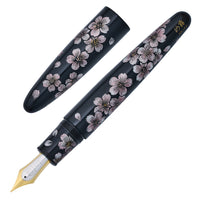 TACCIA Empress Maki-e Fountain Pen - Aka Fuji and Sakura Chinkin Yozakura (Limited Edition)