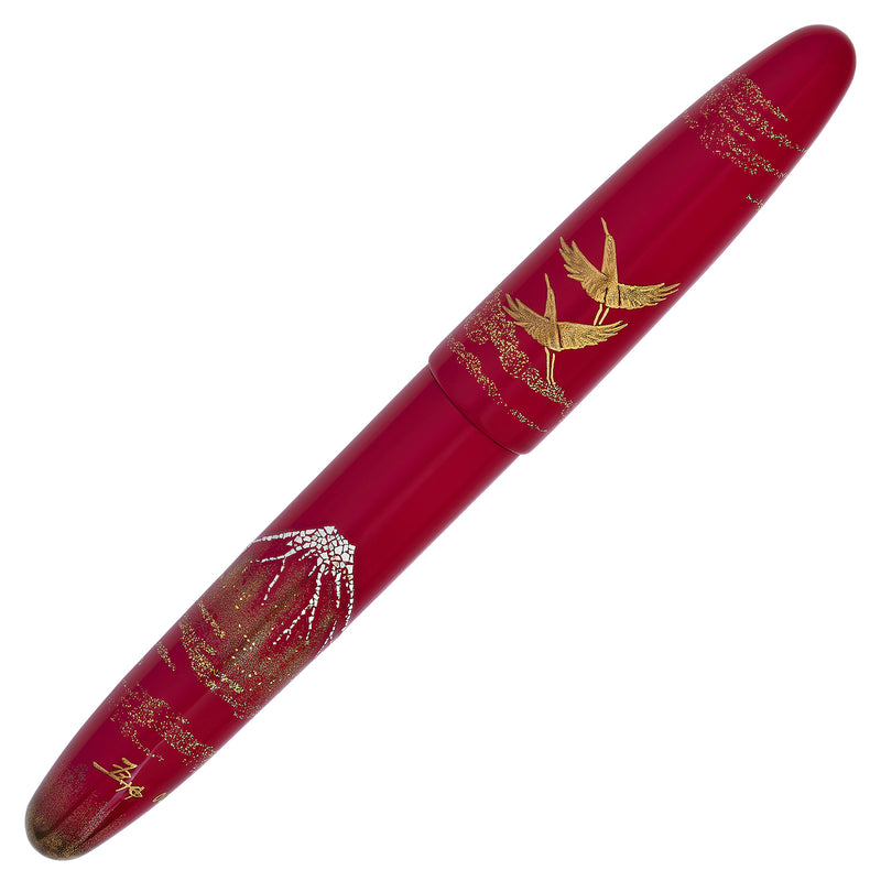 TACCIA Empress Maki-e Fountain Pen - Aka Fuji (Limited Edition)