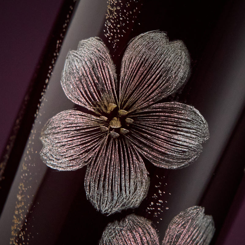 TACCIA Empress Maki-e Fountain Pen - Aka Fuji and Sakura Chinkin Benizakura (Limited Edition)