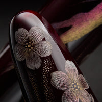 TACCIA Empress Maki-e Fountain Pen - Aka Fuji and Sakura Chinkin Benizakura (Limited Edition)
