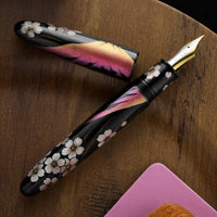 TACCIA Empress Maki-e Fountain Pen - Aka Fuji and Sakura Chinkin Yozakura (Limited Edition)
