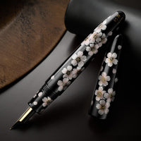 TACCIA Empress Maki-e Fountain Pen - Aka Fuji and Sakura Chinkin Yozakura (Limited Edition)