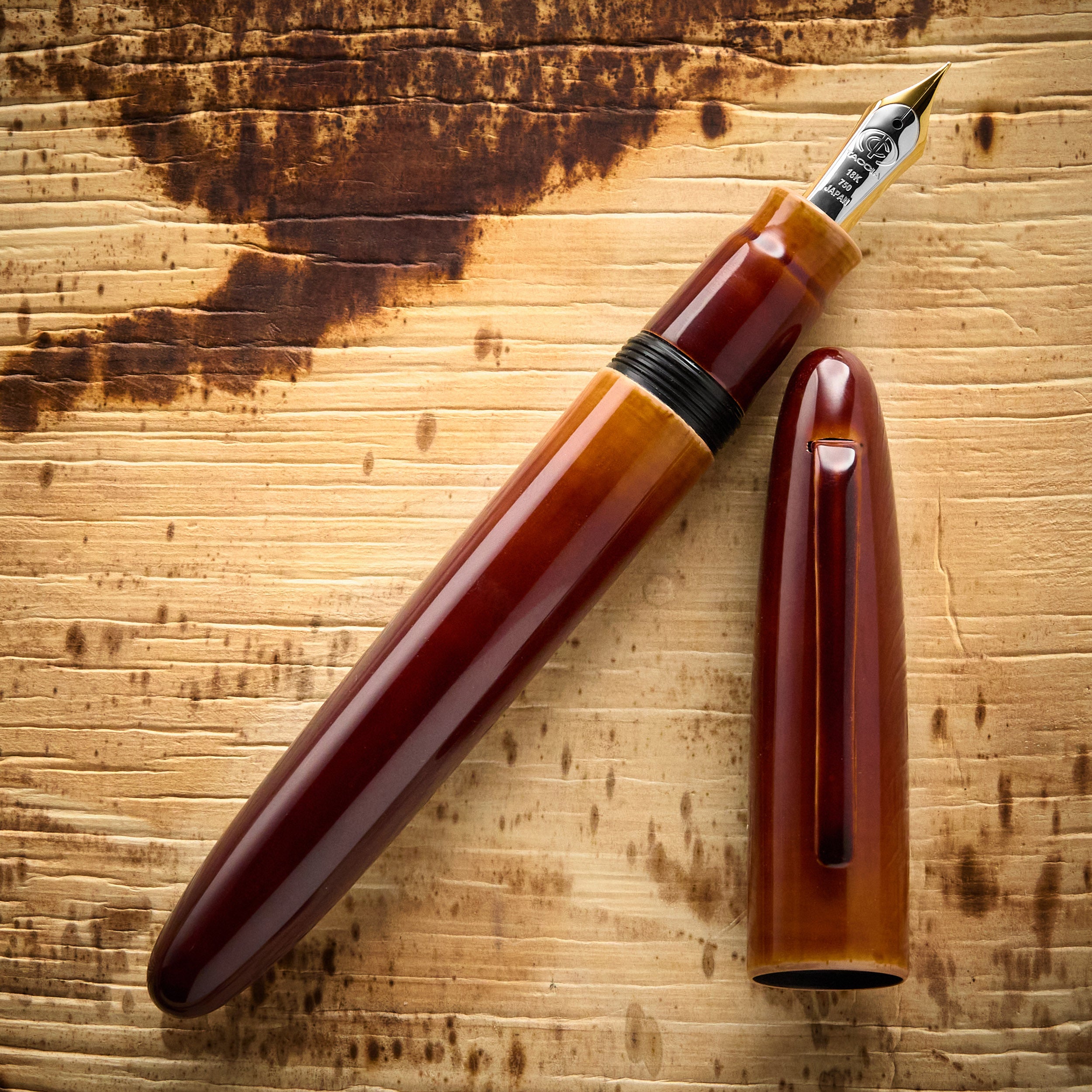 TACCIA Miyabi Earth Toki Tamenuri Fountain Pen (Limited Edition