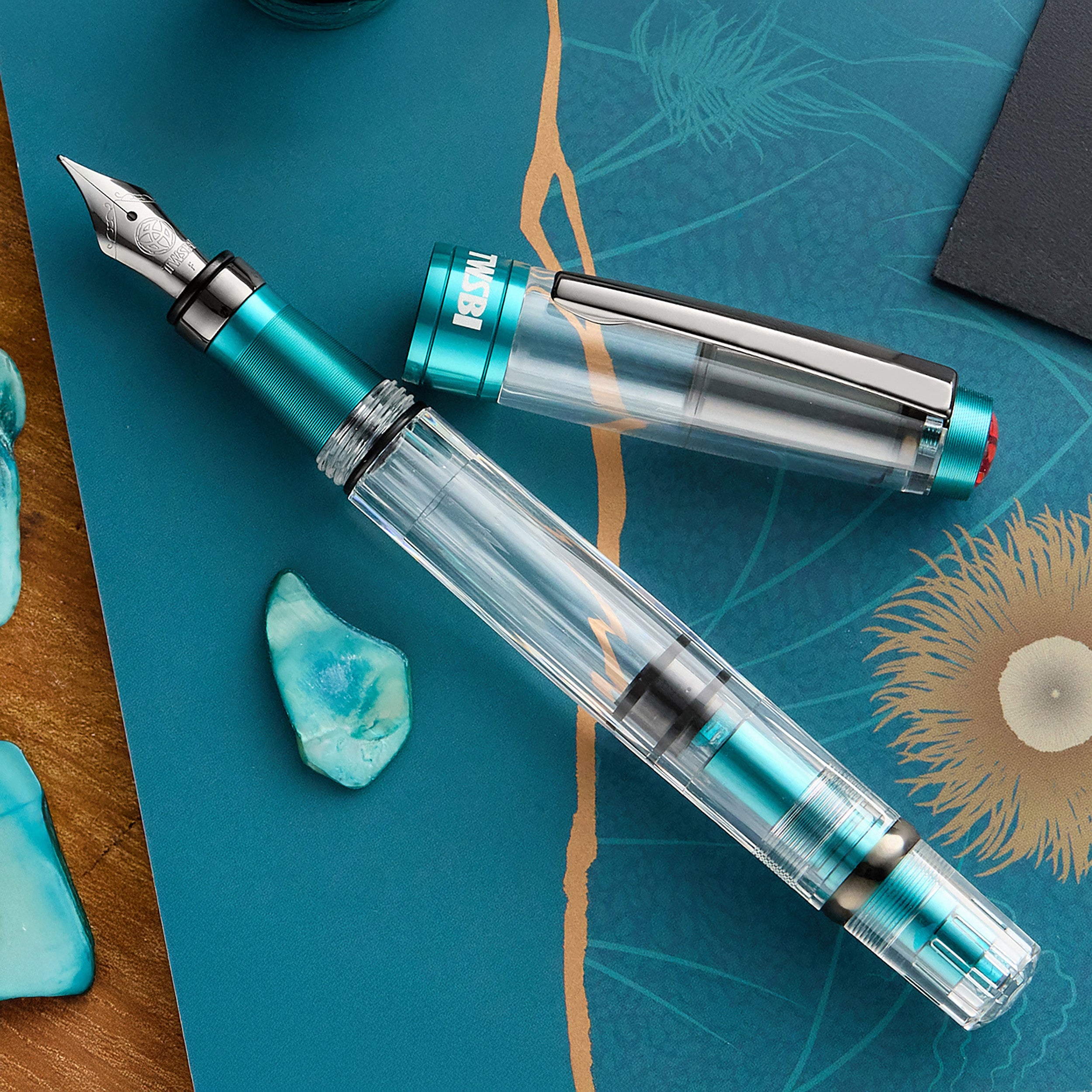 TWSBI Diamond 580ALR Fountain Pen Caribbean w/ Onyx The Goulet
