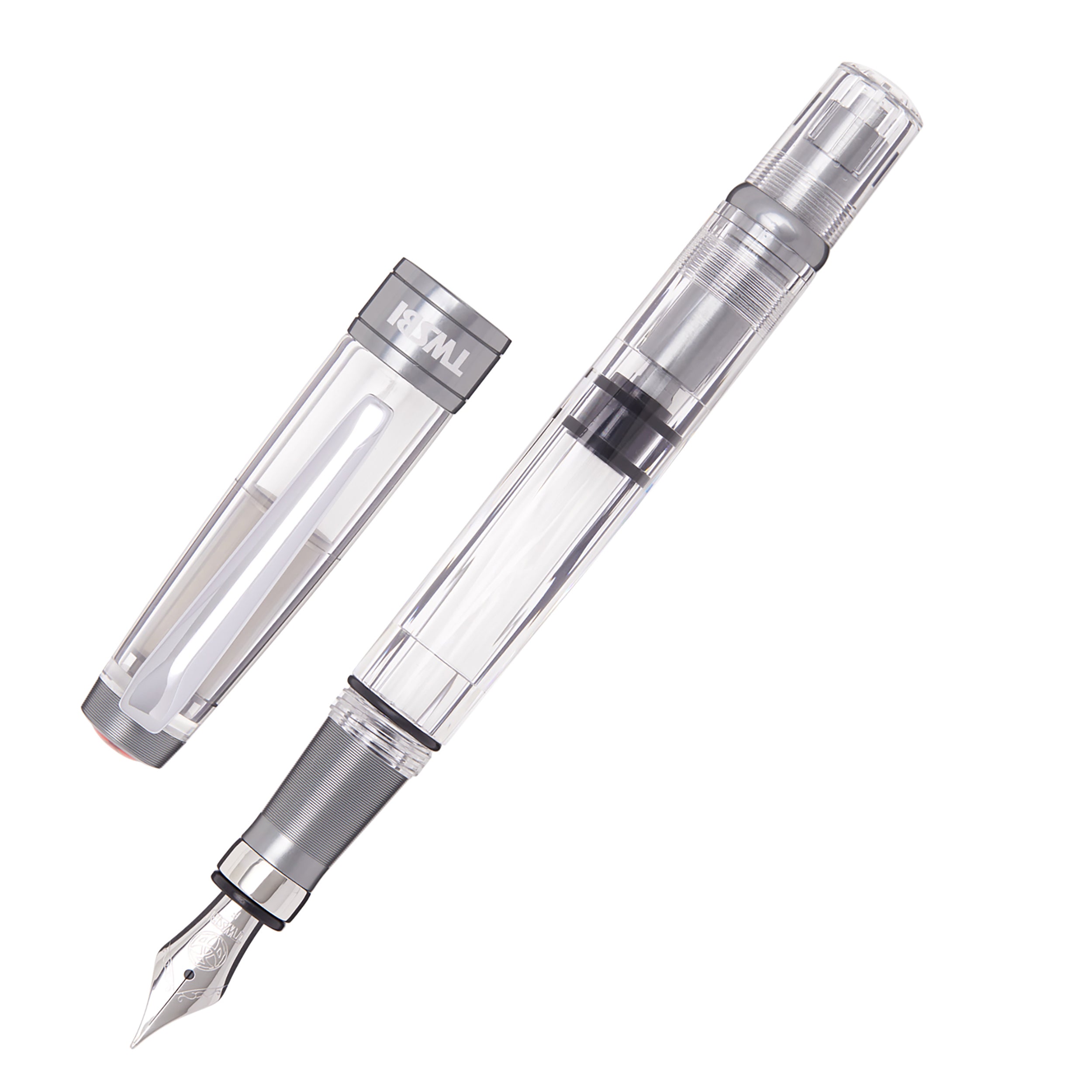 TWSBI Diamond 580ALR ニッケルグレ- 万年筆ペン先 Stub1.1 TWSBI Diamond 580ALR Nickel Gray Fountain Pen