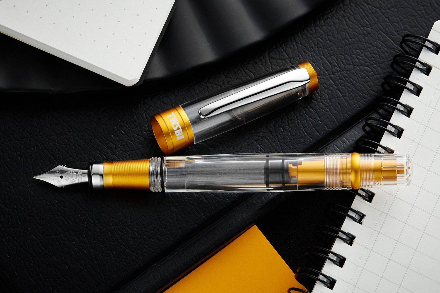 TWSBI Diamond 580ALR Fountain Pen - Sunset Yellow - Fine