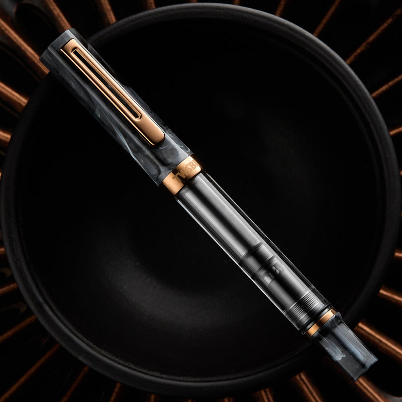 TWSBI ECO Fountain Pen - Black Marble w/ Bronze Trim