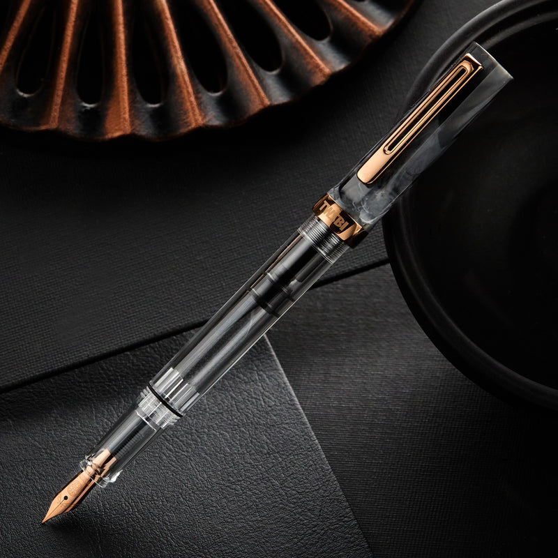 TWSBI ECO Fountain Pen - Black Marble w/ Bronze Trim