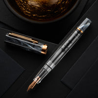 TWSBI ECO Fountain Pen - Black Marble w/ Bronze Trim