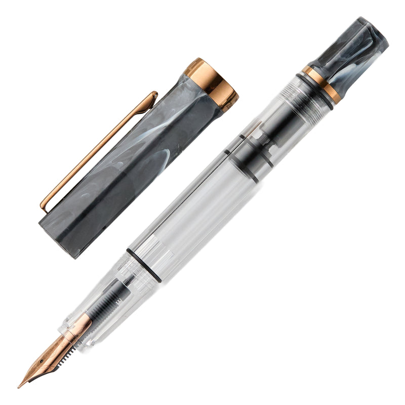 TWSBI ECO Fountain Pen - Black Marble w/ Bronze Trim