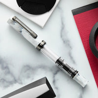 TWSBI ECO Fountain Pen - Carrara w/ Onyx Trim