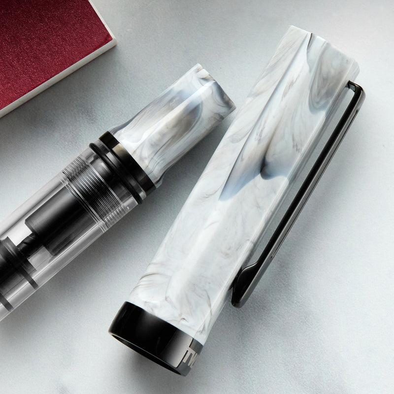 TWSBI ECO Fountain Pen - Carrara w/ Onyx Trim