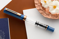 TWSBI ECO Fountain Pen - Indigo Blue w/ Bronze Trim