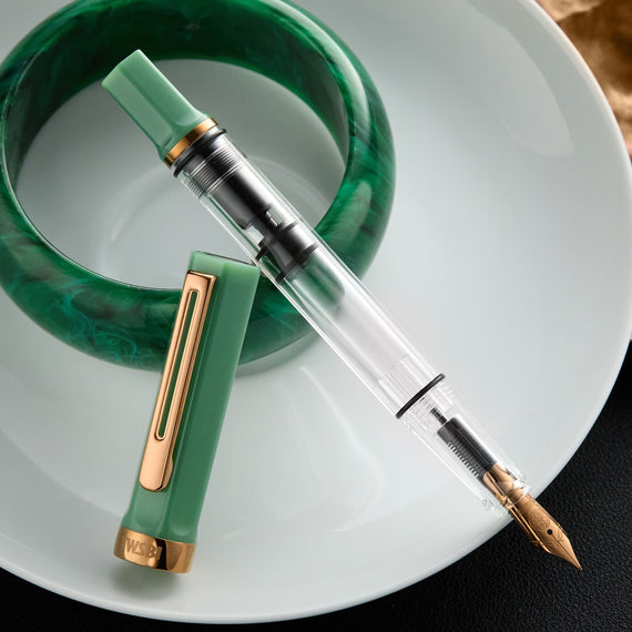 TWSBI ECO Fountain Pen - Jade Jelly w/ Bronze Trim
